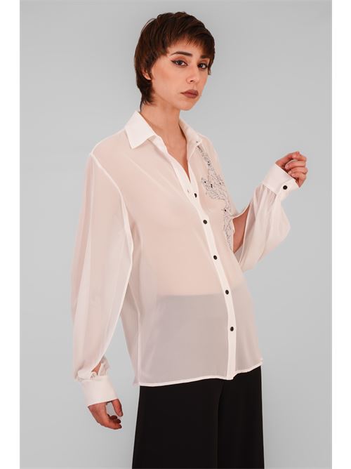 Camicia in georgette Love To Love by Gai Mattiolo | LV1934BIANCO